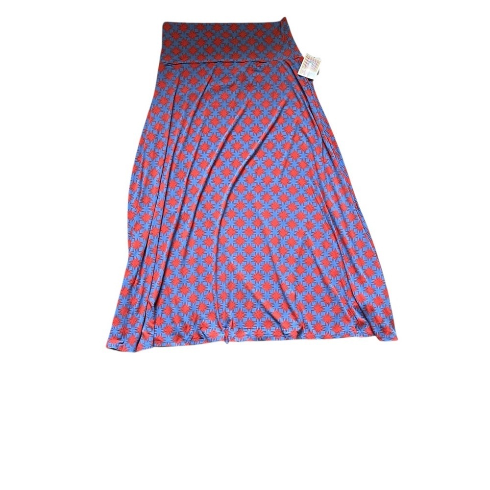 Lula Roe‎ Women’s Vibrant Starburst Geometric Pattern Maxi Skirt 3XL
